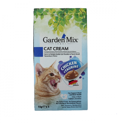 Garden Mix Kedi Krema Ödülü Tavuklu ve Tauirin 15gr*5