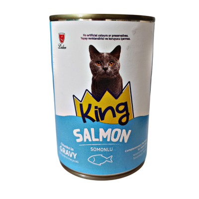 King Somon Etli Parçacıklı Yaş Mama 400 Gr