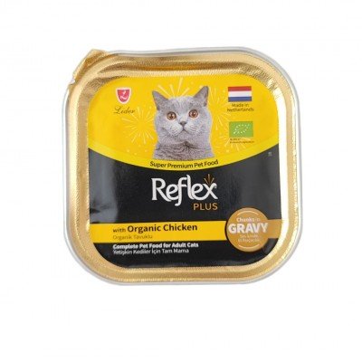 Reflex Organik Tavuklu Yetişkin Kedi Yaş Mama 85 Gr