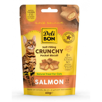 Delibon Kedi Ödülü Somon Balıklı 60 Gr