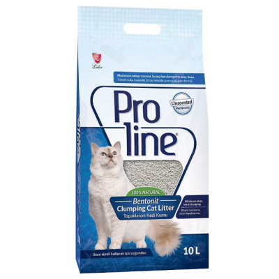 Proline Bentonit Topaklaşan Parfümsüz 10 lt Kedi Kumu