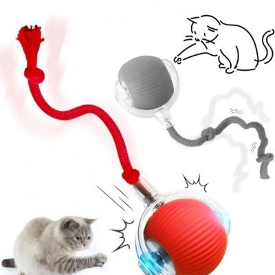 Şarjlı Kedi Topu Kuyruklu (Renk Farklılık Gösterebilir)